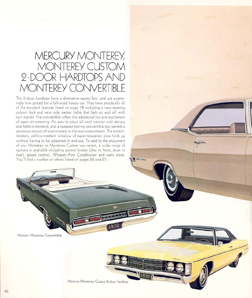 1970 Mercury Brochure Page 19